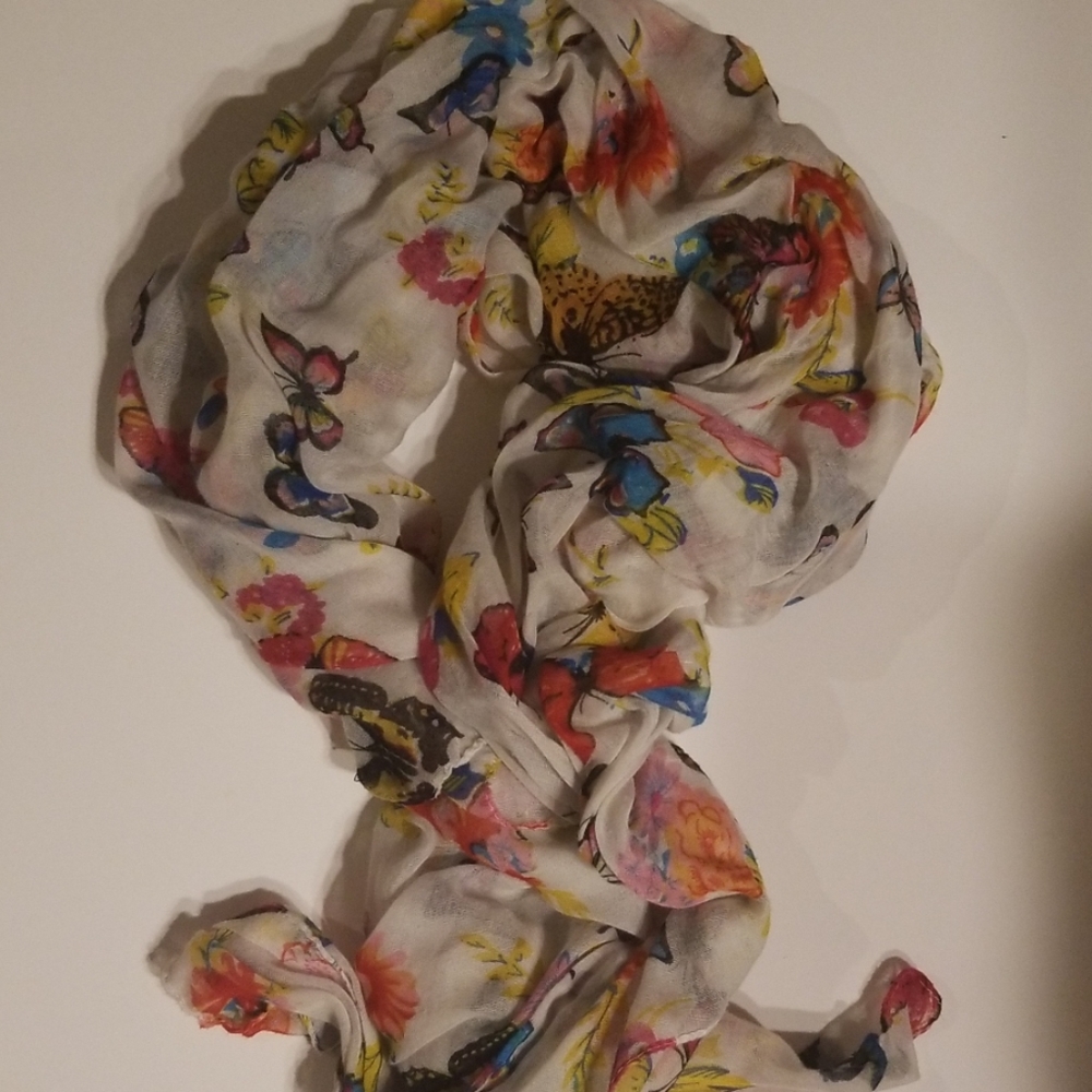 Butterfly accented Scarf